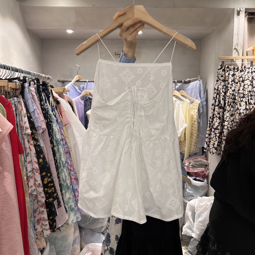 LOGROAD東大門㊣直郵女士新品休閑25春夏真品推薦時尚吊帶背心LOG ROAD吊帶/背心