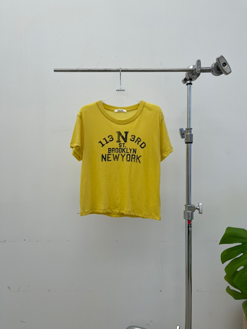 ATMOSPHERE韓國直郵㊣女士新品熱賣真品25春夏推薦時尚職業T恤ATMOSPHERE/BLINGT恤圖色2