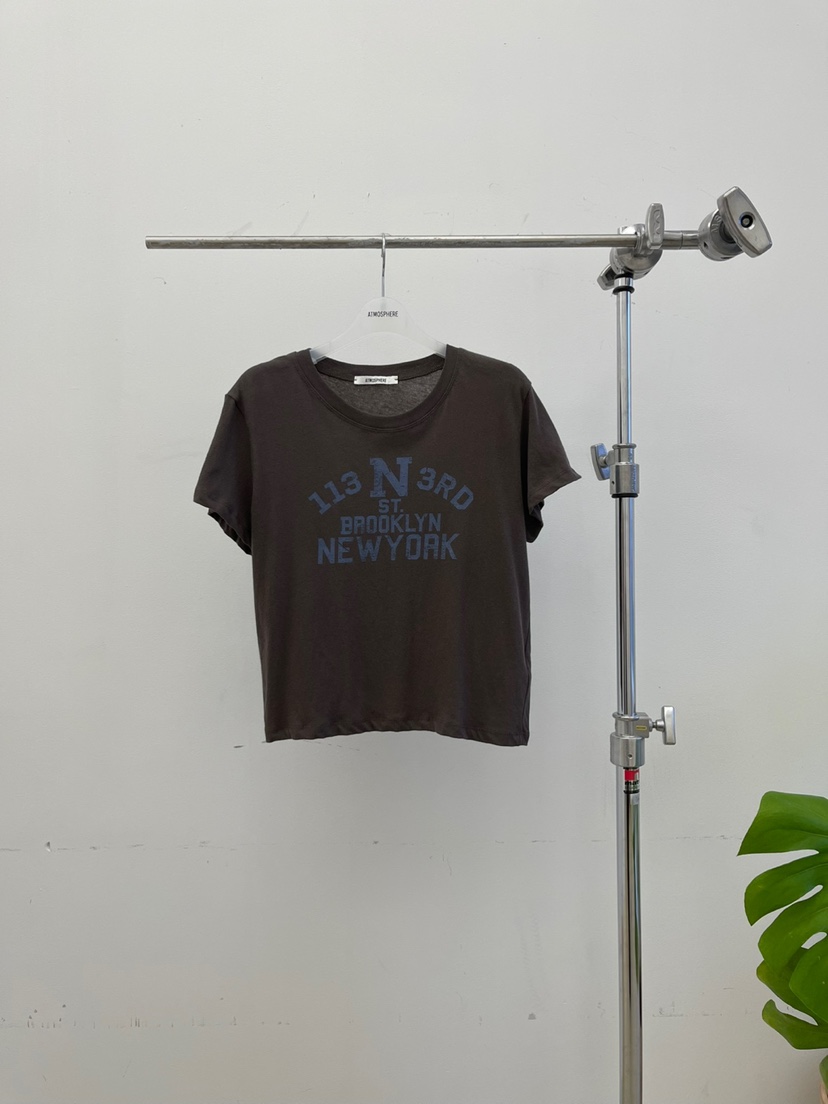 ATMOSPHERE韓國直郵㊣女士新品熱賣真品25春夏推薦時尚職業T恤ATMOSPHERE/BLINGT恤圖色4