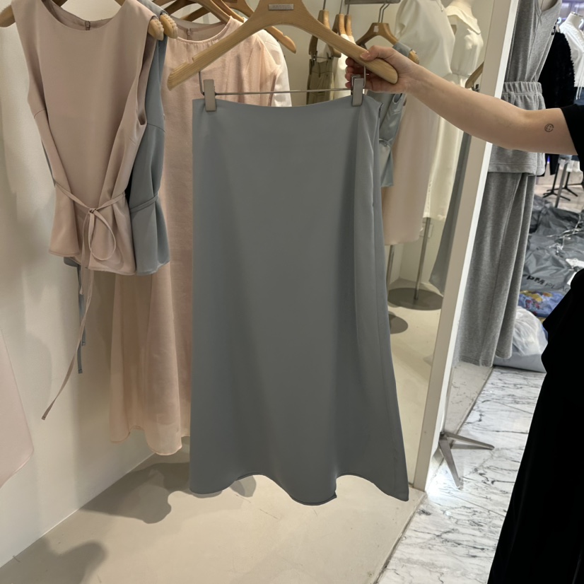 MER東大門㊣實拍女士新款25春夏時尚休閑真品人氣職業熱賣長裙MER/ANGELO BIANCO長裙圖色2
