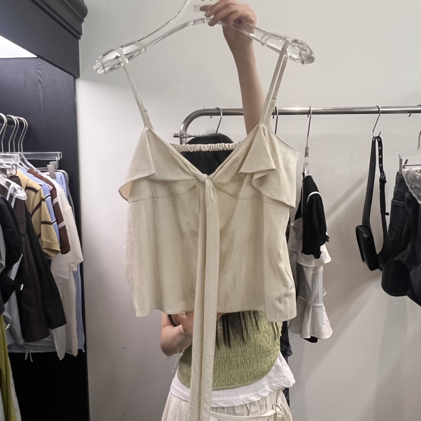 MORE THAN YESTERDAY/LOVE YOU SO MUCH東大門㊣直郵女士新品25春夏吊帶背心MORE THAN YESTERDAY吊帶/背心