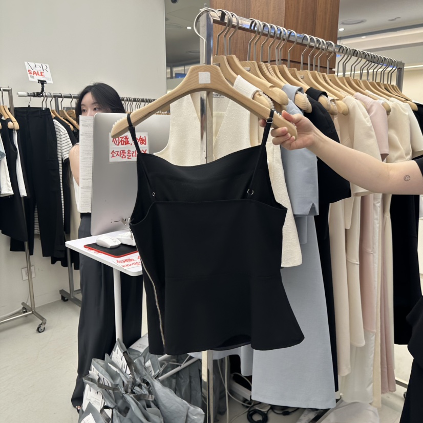 MER東大門㊣代購女士新品25春夏時尚真品熱賣人氣職業吊帶背心MER/ANGELO BIANCO吊帶/背心