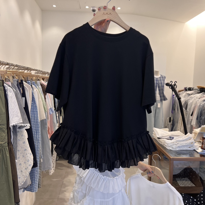 TAN&COMO東大門㊣實拍女裝新品推薦時尚職業熱賣休閑T恤tan-COMOT恤圖色3