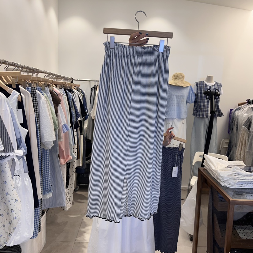 TAN&COMO韓國直郵㊣女士新品休閑職業推薦半身裙中短裙tan-COMO半身裙/中短裙
