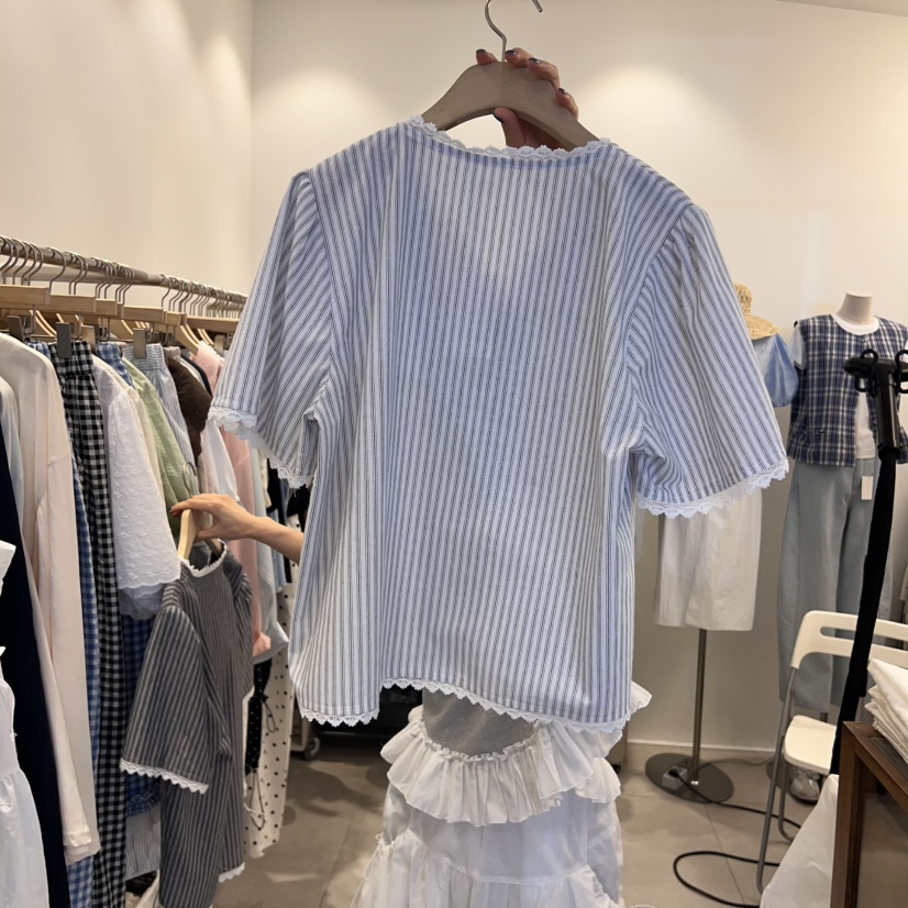 TAN&COMO東大門㊣直郵女士新品時尚人氣真品襯衫蕾絲衫tan-COMO襯衫/蕾絲衫