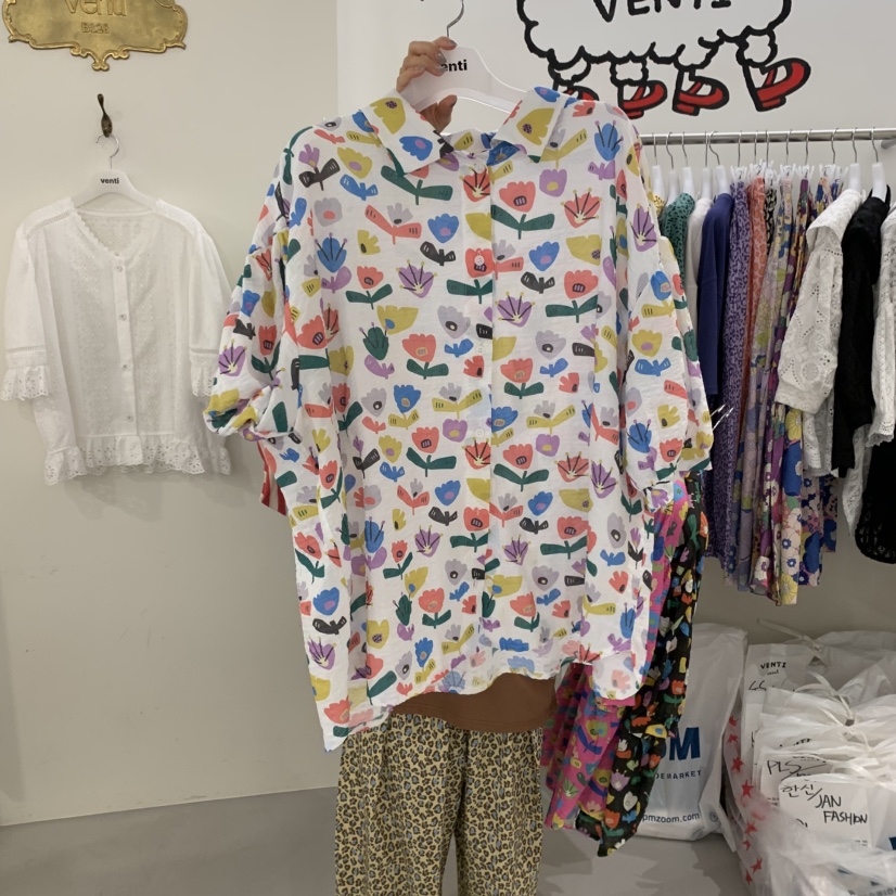 VENTI東大門㊣直郵女裝新品人氣職業25春夏真品熱賣襯衫蕾絲衫VENTI襯衫/蕾絲衫