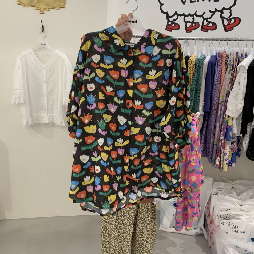 VENTI東大門㊣直郵女裝新品人氣職業25春夏真品熱賣襯衫蕾絲衫VENTI襯衫/蕾絲衫圖色2