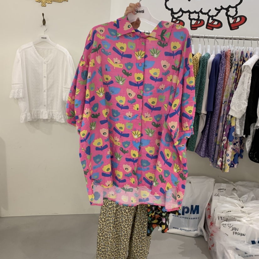 VENTI東大門㊣直郵女裝新品人氣職業25春夏真品熱賣襯衫蕾絲衫VENTI襯衫/蕾絲衫圖色3