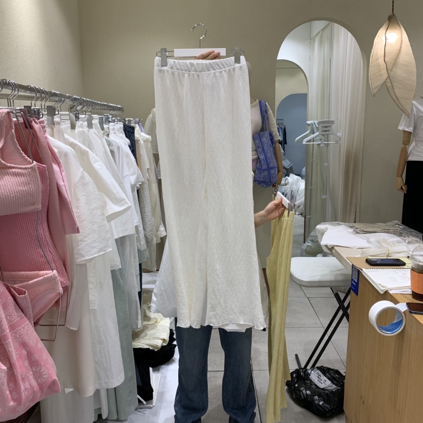 BROCCOLISALAD東大門㊣代購女裝新品熱賣真品25春夏職業休閑褲BROCCOLISALAD休閑褲圖色4