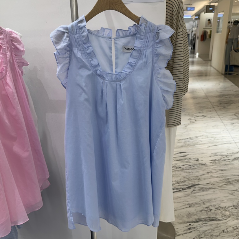 ALICE N GIA/PLAT東大門㊣代購女士新款時尚連衣裙荷葉邊Platseoul/ALICE N GIA連衣裙圖色3