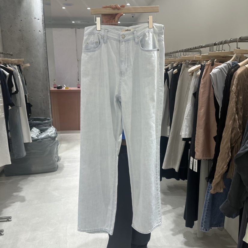PITA東大門㊣實拍女裝新品人氣熱賣真品牛仔褲水洗牛仔布亞麻THE VERLIN/piTa牛仔褲