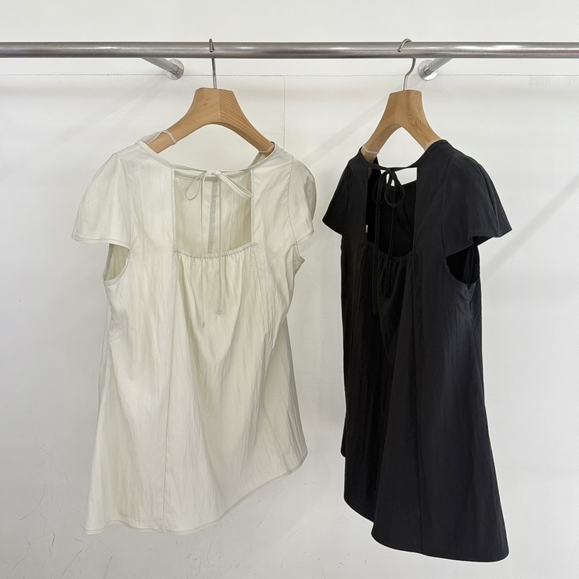 ADELINE東大門㊣實拍女裝新款休閑真品推薦25春夏襯衫蕾絲衫ADELINE襯衫/蕾絲衫