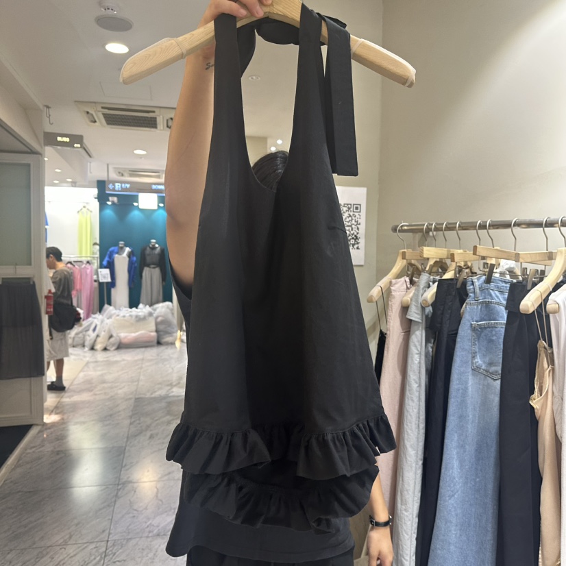 BETONE東大門㊣實拍女裝新品熱賣推薦25春夏吊帶背心荷葉邊BETONE吊帶/背心圖色3