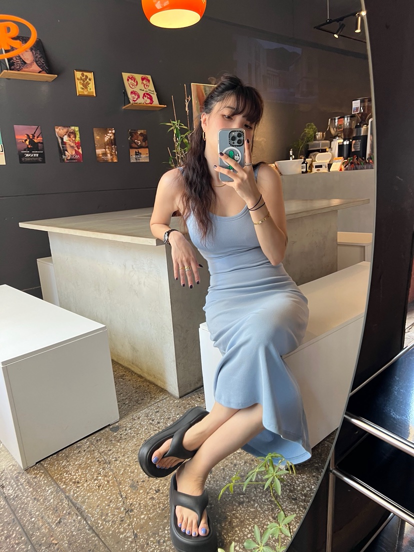 SOLAR韓國直郵㊣女士新款休閑職業推薦真品人氣時尚25春夏連衣裙SOLAR連衣裙