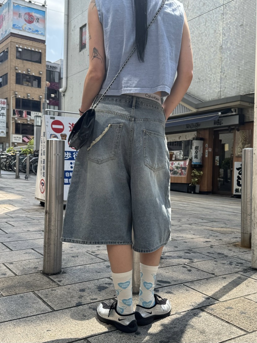 SEEOT東大門㊣直郵女裝新品推薦時尚真品25春夏短褲男女同款GGD短褲