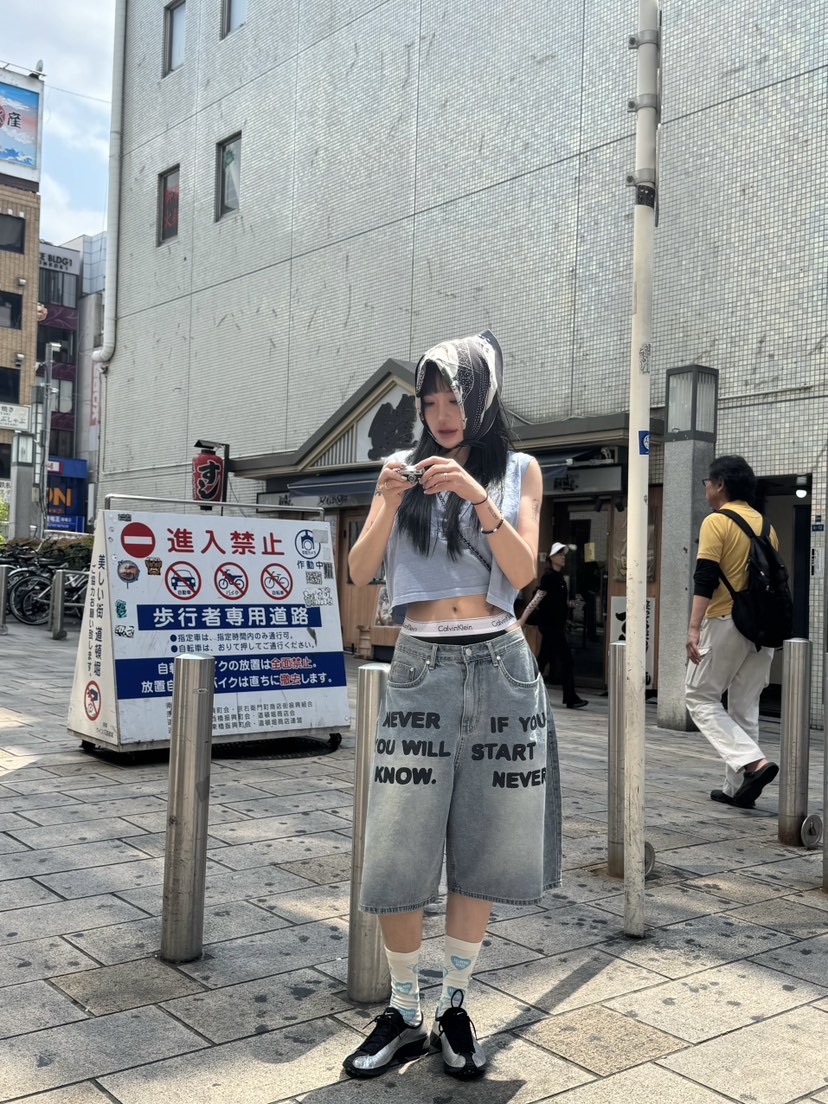 SEEOT東大門㊣直郵女裝新品推薦時尚真品25春夏短褲男女同款GGD短褲