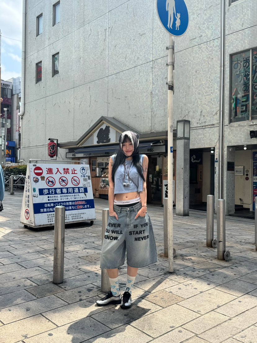 SEEOT東大門㊣直郵女裝新品推薦時尚真品25春夏短褲男女同款GGD短褲