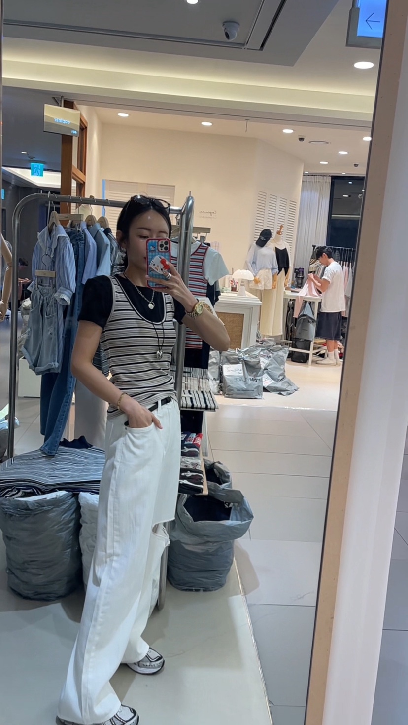 BOUND.A韓國直郵㊣女裝新品人氣25春夏休閑真品時尚牛仔褲BOUND.A牛仔褲