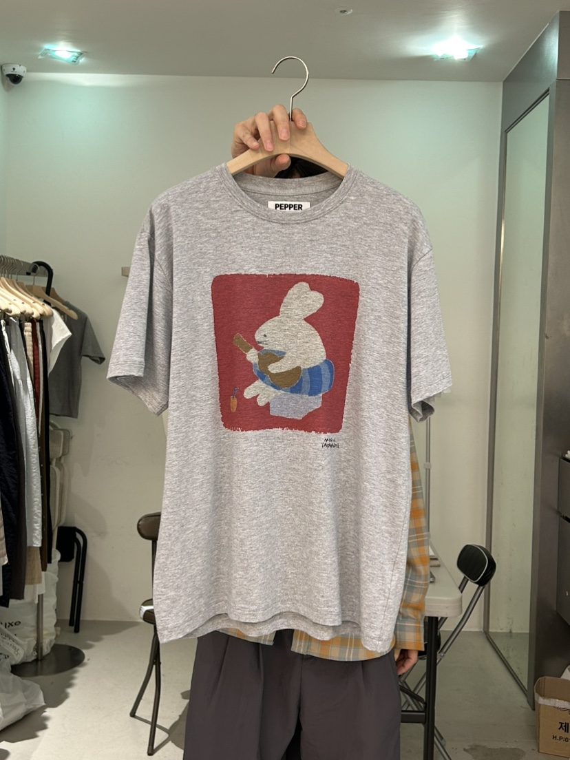 PEPPER-L東大門㊣代購女士新款人氣推薦熱賣休閑真品25春夏T恤PEPPERT恤圖色2