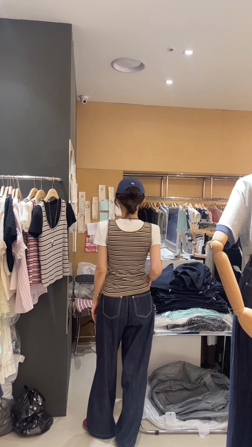 BOUND.A韓國直郵㊣女士新品時尚25春夏職業熱賣真品吊帶背心BOUND.A吊帶/背心