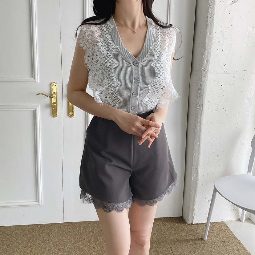 BLUE RIBBON東大門㊣實拍女裝新品時尚人氣熱賣25春夏馬甲紐扣BLUE RIBBON馬甲