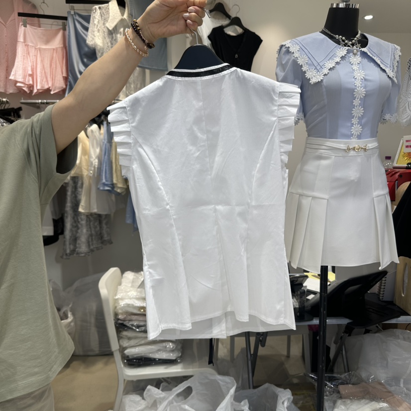 CHERISH-Q東大門㊣實拍女裝新款休閑25春夏職業真品吊帶背心CHERISH-Q吊帶/背心