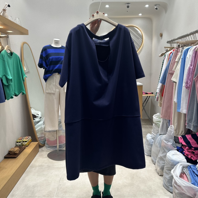 NEAR東大門㊣代購女士新品休閑人氣真品25春夏職業時尚連衣裙NEAR連衣裙