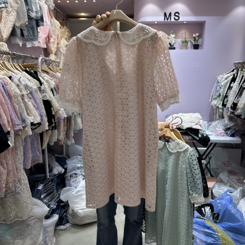 MS韓國代購㊣女裝新款25春夏熱賣真品人氣時尚推薦休閑連衣裙MS連衣裙