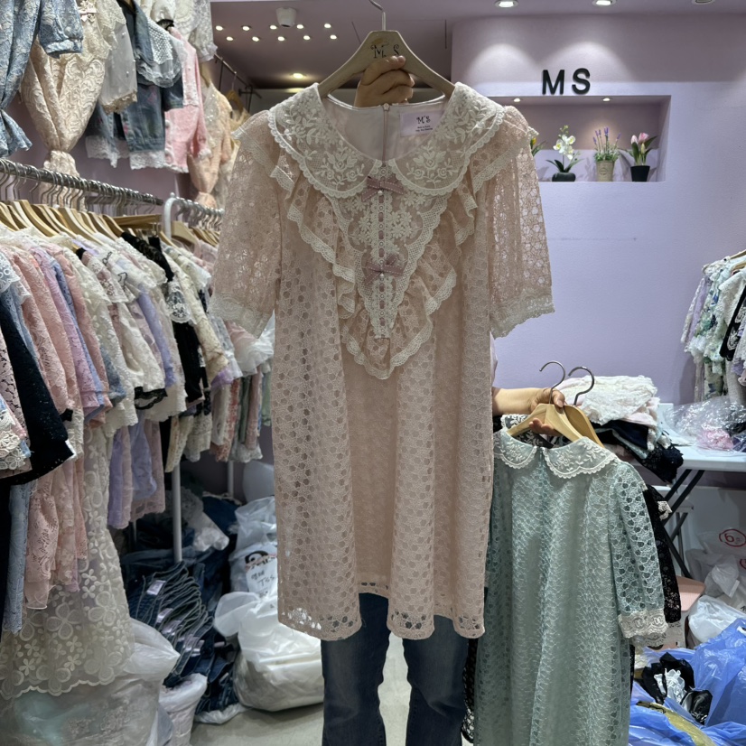 MS韓國代購㊣女裝新款25春夏熱賣真品人氣時尚推薦休閑連衣裙MS連衣裙圖色1