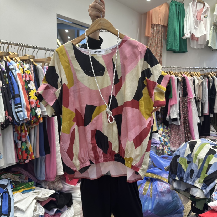 HAPPYBERRY韓國直郵㊣女士新品真品25春夏職業時尚襯衫蕾絲衫HAPPYBERRY襯衫/蕾絲衫圖色3