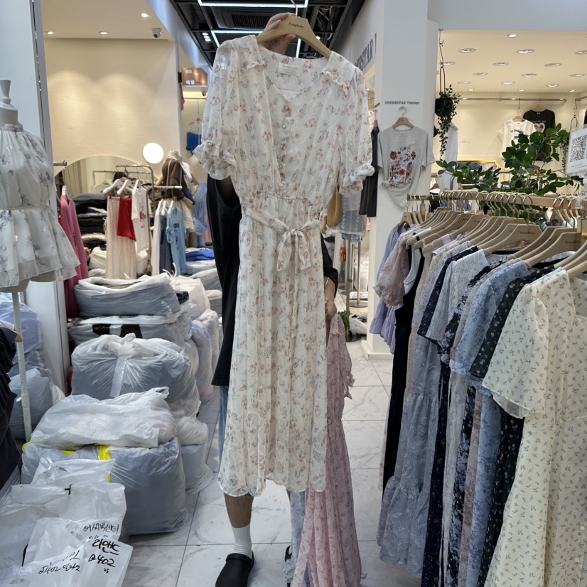 SYMPHONY東大門㊣直郵女士新品推薦熱賣人氣25春夏連衣裙含腰帶SYMPHONY連衣裙圖色3