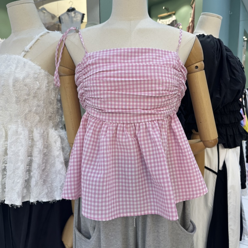 ROMANTIC NEWYORK東大門㊣直郵女裝新品真品休閑時尚吊帶背心ROMANTIC NEWYORK吊帶/背心圖色3
