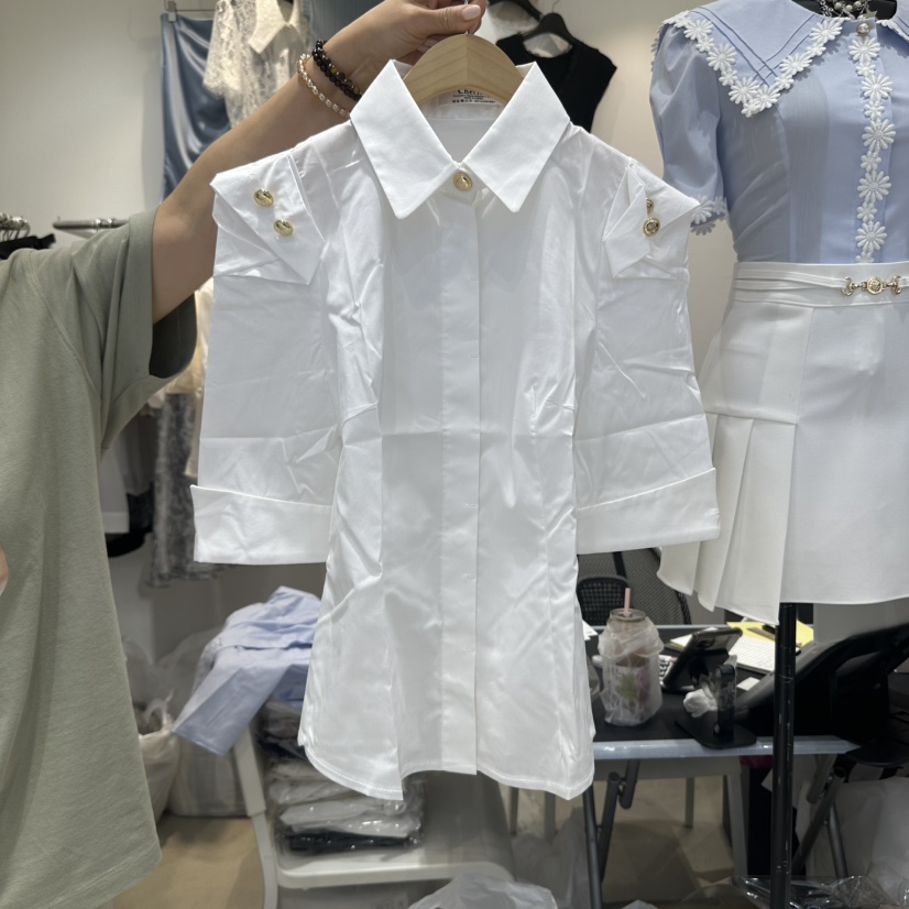 CHERISH-Q東大門㊣直郵女裝新品休閑職業推薦人氣襯衫蕾絲衫CHERISH-Q襯衫/蕾絲衫