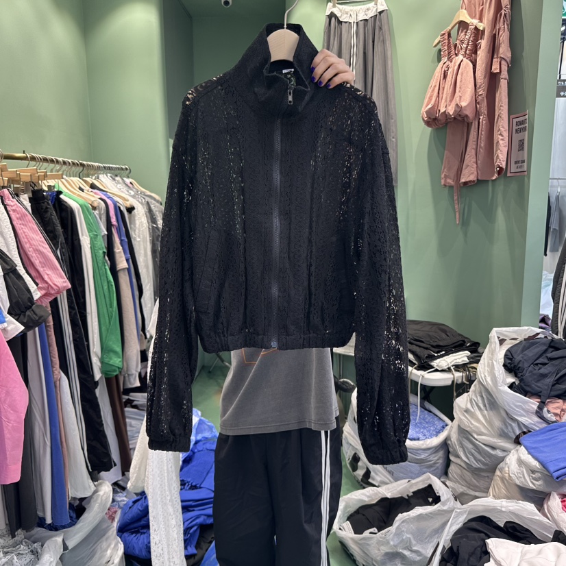 ROMANTIC NEWYORK東大門㊣實拍女裝新品職業人氣休閑夾克蕾絲ROMANTIC NEWYORK夾克圖色2