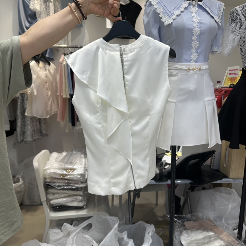 CHERISH-Q東大門㊣直郵女士新品推薦熱賣人氣職業吊帶背心CHERISH-Q吊帶/背心