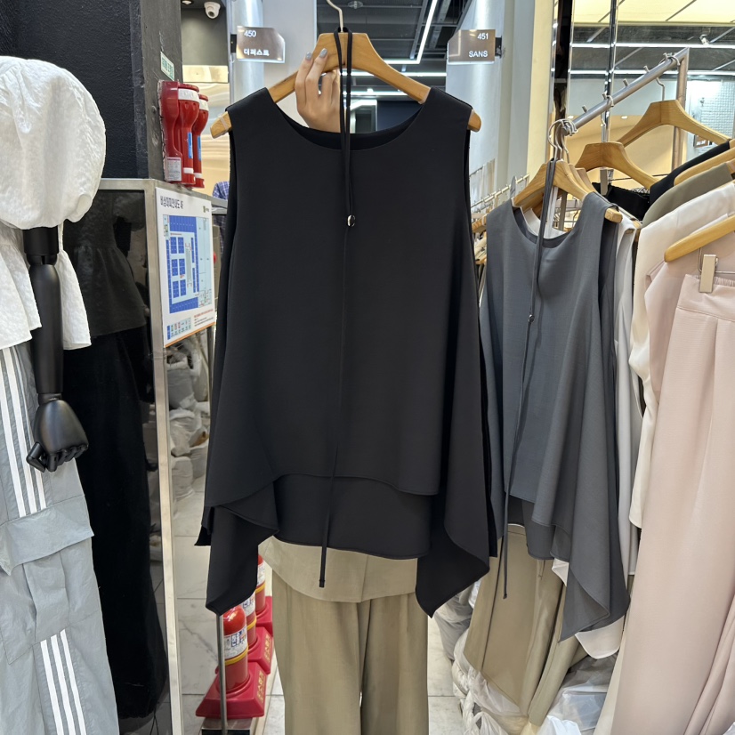 SANS韓國代購㊣女裝新品真品熱賣職業人氣25春夏推薦吊帶背心SANS吊帶/背心圖色3