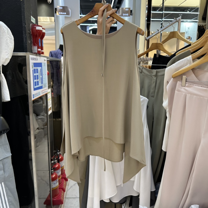SANS韓國代購㊣女裝新品真品熱賣職業人氣25春夏推薦吊帶背心SANS吊帶/背心圖色4