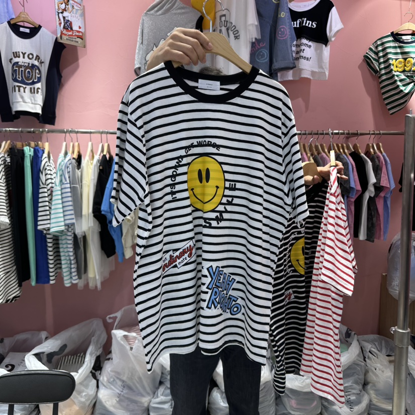 K STORY東大門㊣實拍女裝新品時尚休閑25春夏真品熱賣人氣T恤K STORYT恤圖色2