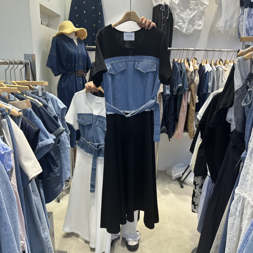 2MORROW韓國直郵㊣女裝新品休閑25春夏時尚熱賣連衣裙含腰帶2MORROW連衣裙圖色2