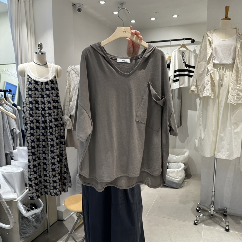 IN KIRA韓國代購㊣女士新品推薦人氣25春夏時尚職業熱賣T恤IN KIRAT恤圖色2