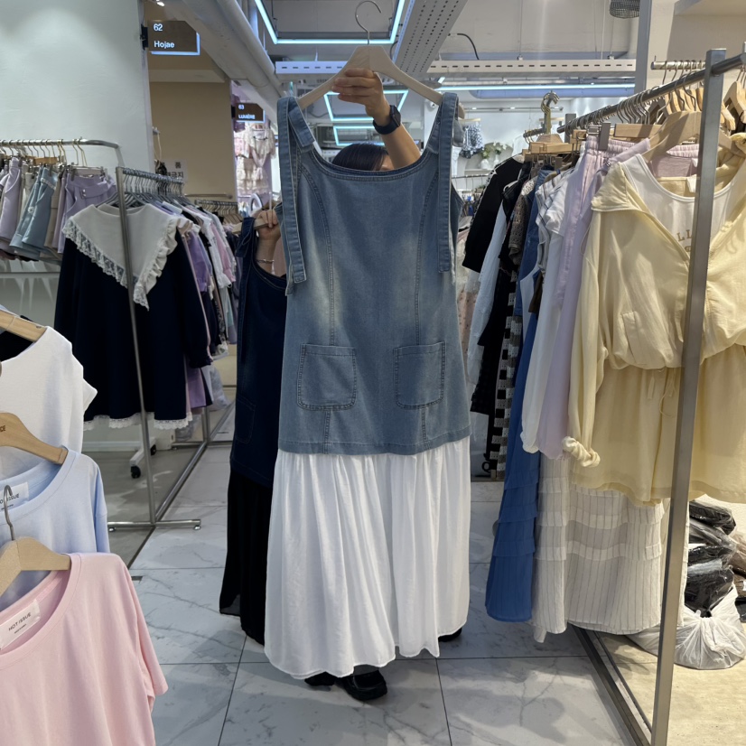 DREAM GIRIS韓國直郵㊣女士新品真品職業人氣25春夏連衣裙DREAM GIRIS/HOT PLACE連衣裙圖色2