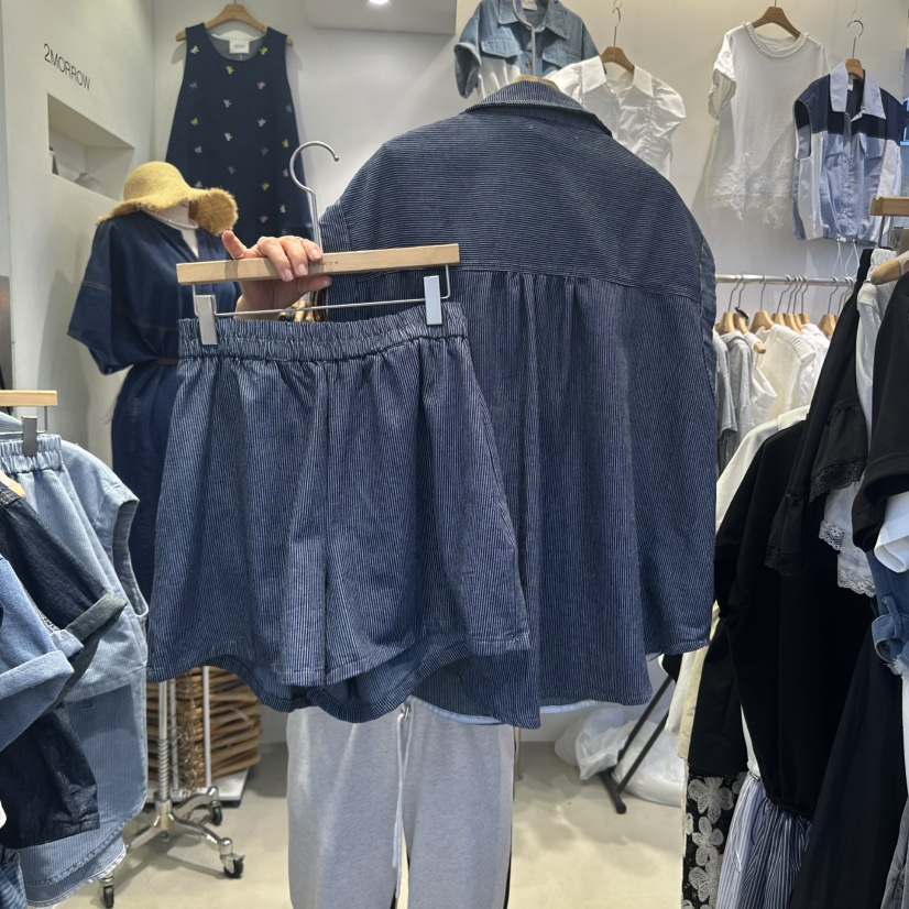 2MORROW韓國代購㊣女士新品時尚人氣25春夏真品熱賣休閑套裝2MORROW套裝