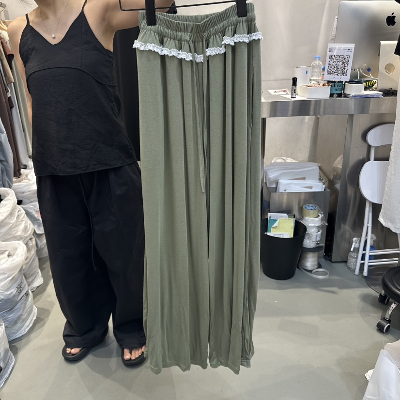 ULTRAORANGE韓國代購㊣女士新款25春夏推薦休閑人氣職業休閑褲GILT/ULTRAORANGE休閑褲圖色2