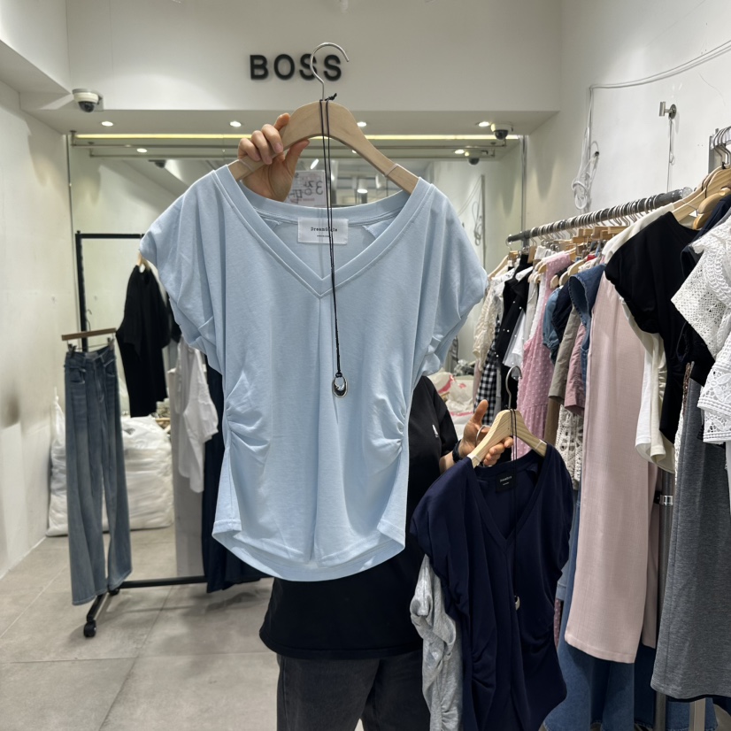 DREAM GIRIS東大門㊣代購女士新品推薦25春夏職業T恤不含飾品DREAM GIRIS/HOT PLACET恤
