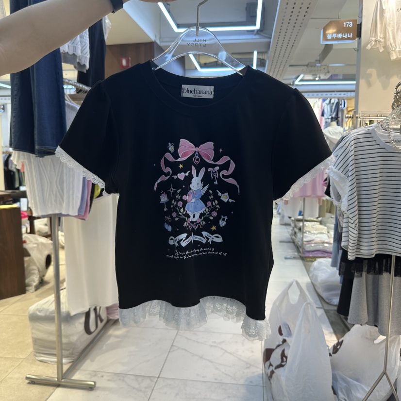 BLUE BANANA東大門㊣代購女士新款休閑時尚職業推薦人氣T恤BLUE BANANAT恤圖色2