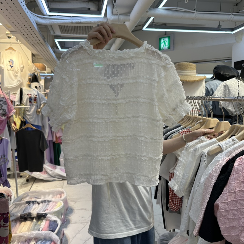 AKRA BY ART韓國直郵㊣女裝新款職業人氣襯衫蕾絲衫雪紡開衫AKRA BY ART襯衫/蕾絲衫