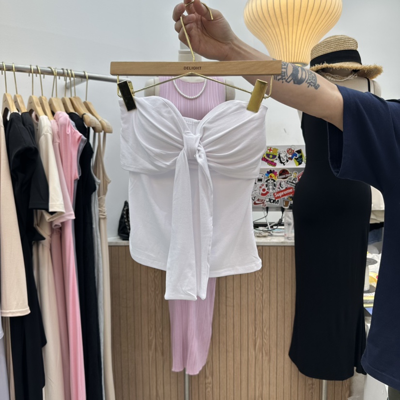 DELIGHT-Q韓國代購㊣女裝新品職業休閑人氣25春夏吊帶背心DELIGHT-Q吊帶/背心
