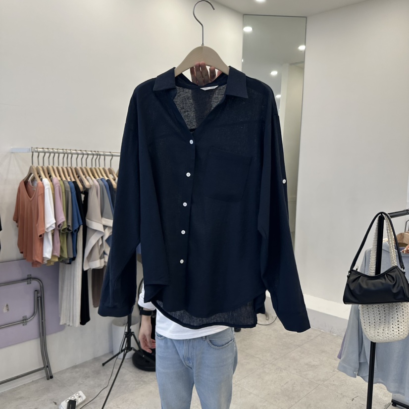 FUNNY POWDER東大門㊣實拍女士新品休閑熱賣襯衫蕾絲衫亞麻布THE FUNNY襯衫/蕾絲衫圖色7