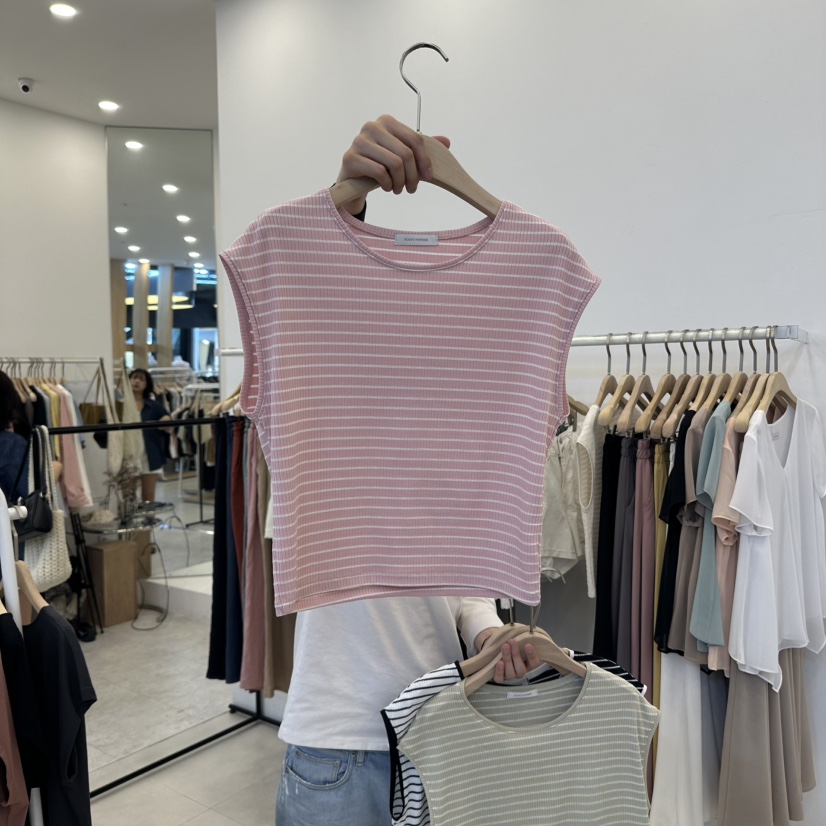 FUNNY POWDER韓國直郵㊣女裝新款熱賣休閑25春夏時尚吊帶背心THE FUNNY吊帶/背心圖色2