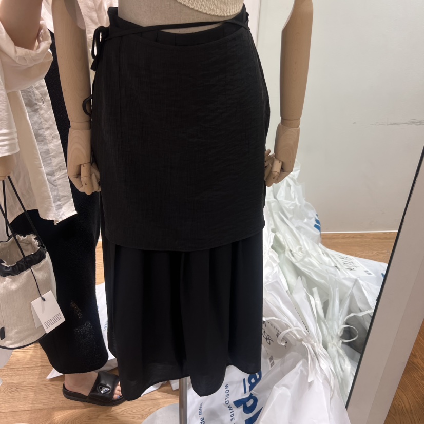 VERVEINE韓國直郵㊣女士新品休閑職業時尚短裙不含內搭裹身裙VERVEINE短裙圖色2